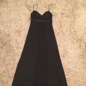OC by OC Full Length Black Beaded Gown